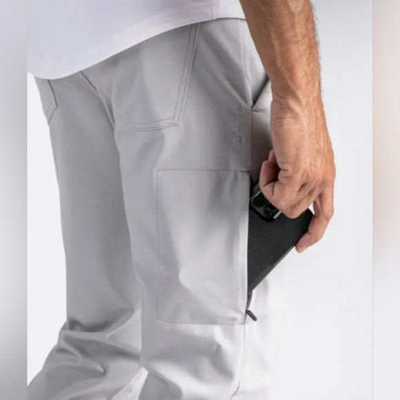 BYLT Basics Everyday Pant 2.0 Standard Fit Tall Color: Storm Size: 33 Tall - Picture 6 of 8